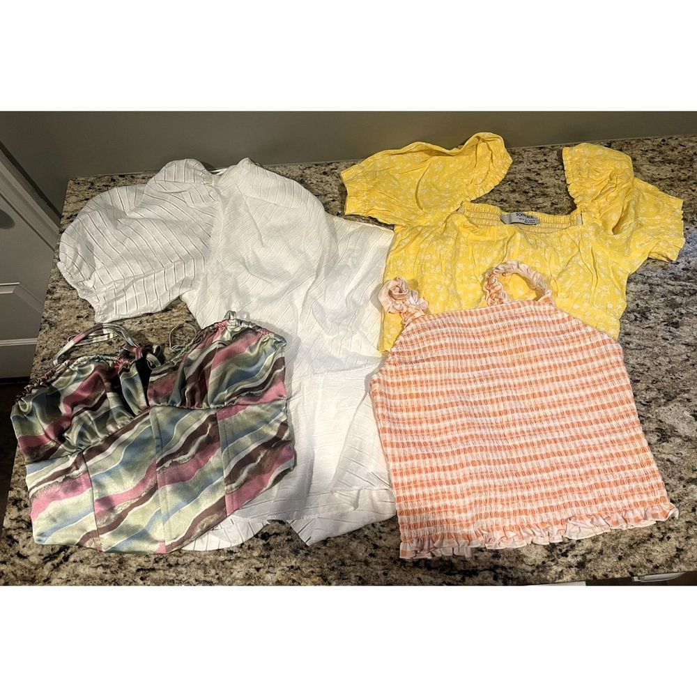 Teen Girl Shirt Lot Size Medium All Good Condition, Top Brands